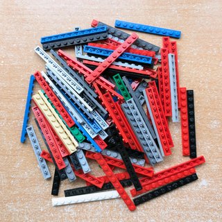 Lote de 90 piezas LEGO lisas 1x10 (ID 4477)