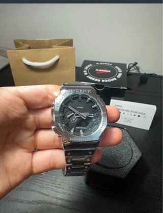 Reloj Casio G-Shock Plata y Negro