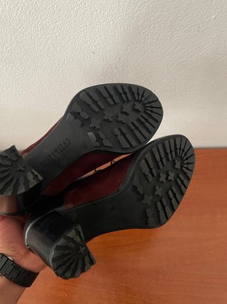 Zapatos Hispanitas tacón marrón y multicolor