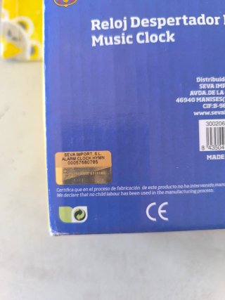 Reloj Despertador FCB