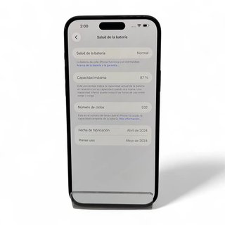 IPHONE 15 PLUS 128GB BAT 87% NEGRO + CAJA