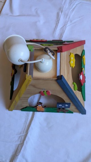 Lámpara Techo Infantil Madera Decorada