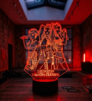 Lámpara LED 3D K-Pop Demon Hunters personalizable