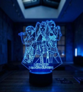 Lámpara LED 3D K-Pop Demon Hunters personalizable