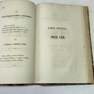 Libro Antico 1863 Poesie Di G. B. Niccolini