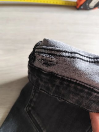 Jeans skinny vita alta grigi