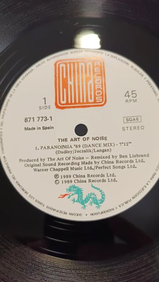 The Art Of Noise – Paranoimia '89 (12" Maxi, 1989)