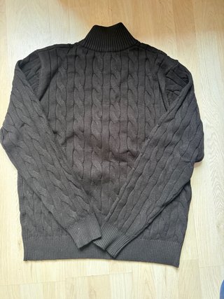 Jersey Polo Ralph Lauren Negro Media Cremallera
