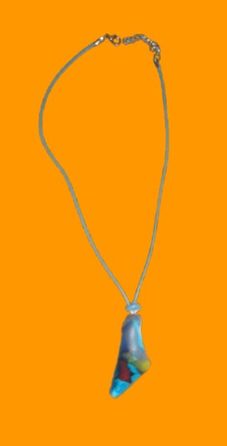 Collar Desigua Vidrio Fusionado Multicolor