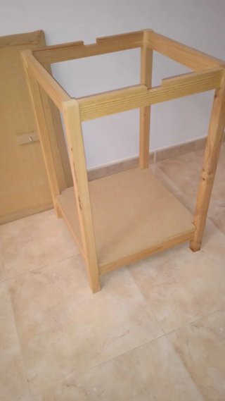 Mesa camilla cuadrada madera
