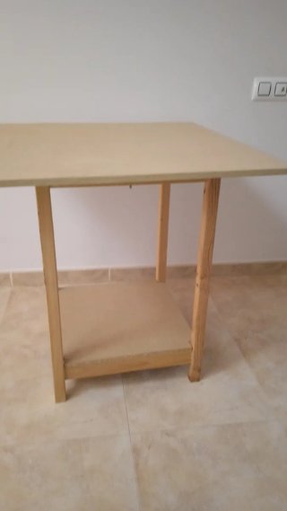 Mesa camilla cuadrada madera