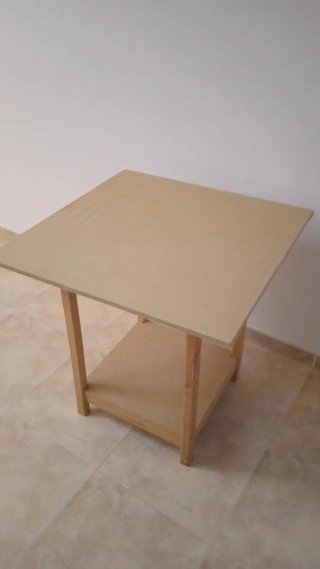 Mesa camilla cuadrada madera