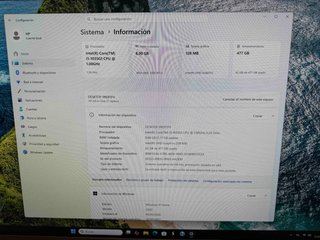 PC All In One HP 27", i5, 8gb, 512gb ssd, perfecto