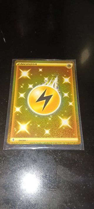 Carta Pokémon Energía Rayo Secreta Rara Dorada