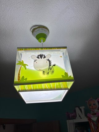 Lámpara Techo Infantil Avión y lampara de animales