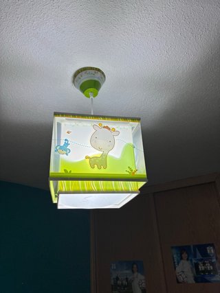Lámpara Techo Infantil Avión y lampara de animales