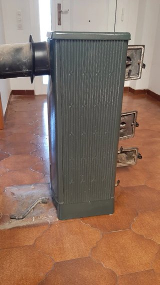 Estufa leña vintage Jotul NR 507 Verde