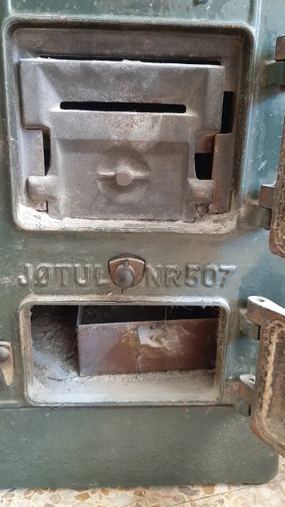 Estufa leña vintage Jotul NR 507 Verde