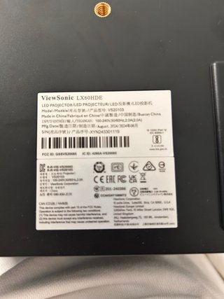 Proyector Viewsonic LX60HDE