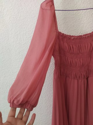 Vestido tul rosa
