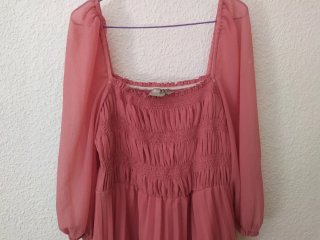 Vestido tul rosa