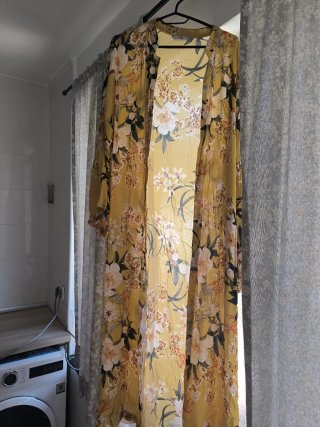 Kimono Largo Floral Estilo Boho