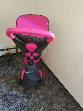 Bicicleta infantil Ryder rosa 4 ruedas