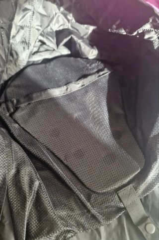 Chaqueta de moto negra