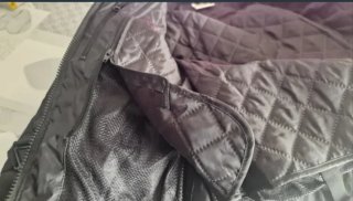 Chaqueta de moto negra