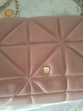 Bolso Purificación García acolchado dorado