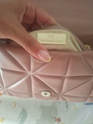 Bolso Purificación García acolchado dorado