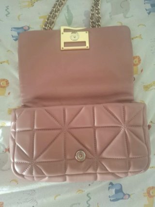 Bolso Purificación García acolchado dorado