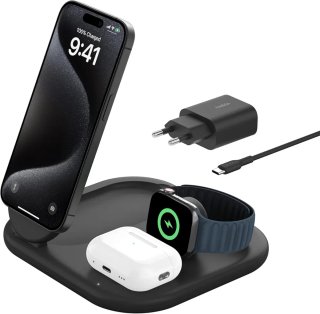 Belkin BoostCharge Cargador Magnético Plegable 3 e