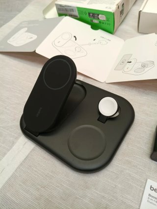 Belkin BoostCharge Cargador Magnético Plegable 3 e