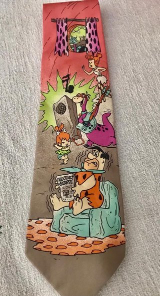 Cravatta Flinstones Seta Cartoons