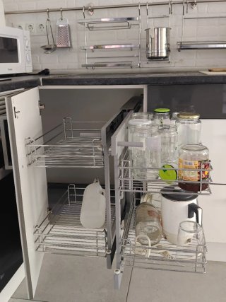 Sistema organizador armario cocina