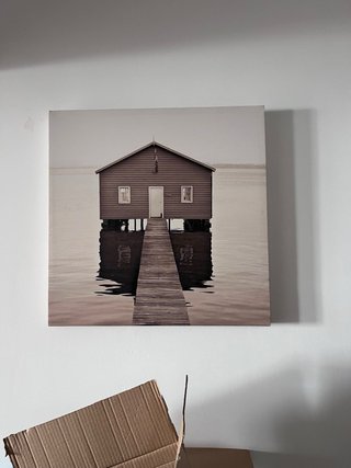 Cuadro Decorativo Muelle y Montañas