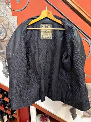 Giacca Doppio Petto in vera pelle morbida vintage