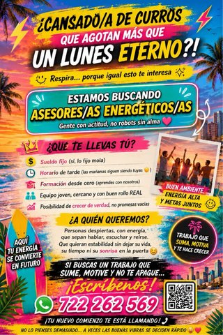 VACANTES DISPONIBLES EN MÁLAGA !!!!! Doc en regla!