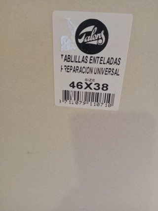 Cuadro tablia lienzo  entallada Saira 48x36 cm .