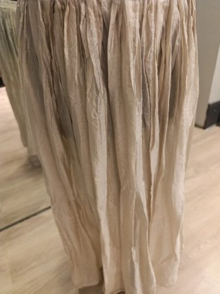 Falda larga beige fiesta talla única