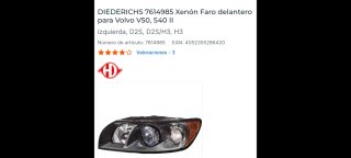 FAROS XENON VOLVO V50 S40 A ESTRENAR