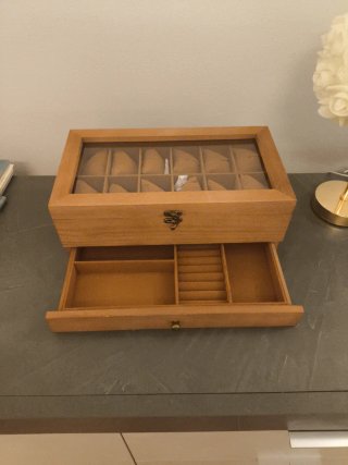 Scatola porta orologi in legno