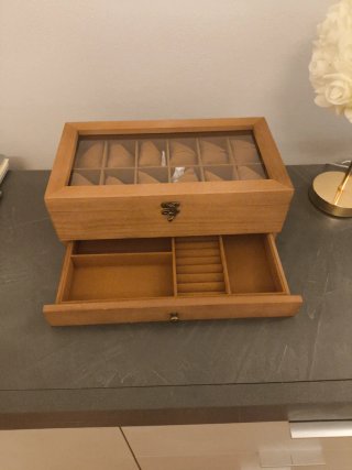 Scatola porta orologi in legno