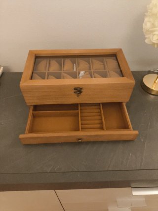 Scatola porta orologi in legno