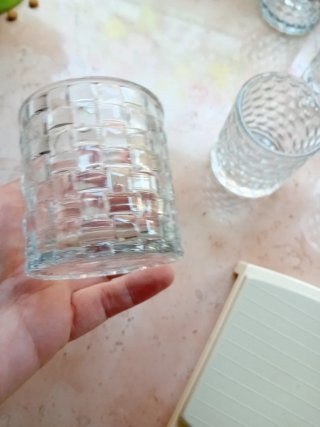 Bicchieri portacandela in vetro 5 pezzi