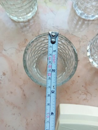 Bicchieri portacandela in vetro 5 pezzi