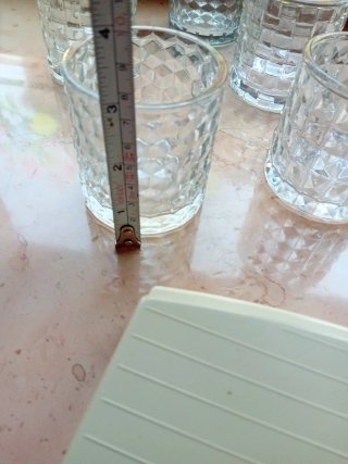 Bicchieri portacandela in vetro 5 pezzi