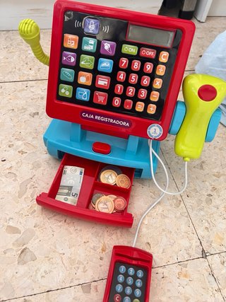 Caja registradora de juguete de supermercado