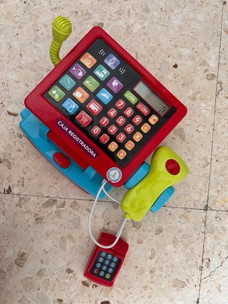 Caja registradora de juguete de supermercado